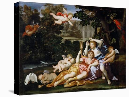 Rinaldo Presents Armida with a Mirror-Domenichino-Premier Image Canvas