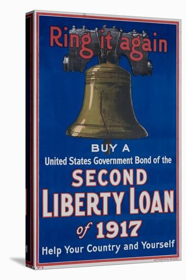 Ring it Again Second Liberty Loan Poster-null-Premier Image Canvas