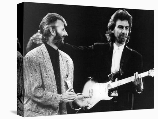 Ringo Starr and George Harrison In, 1988-Associated Newspapers-Stretched Canvas