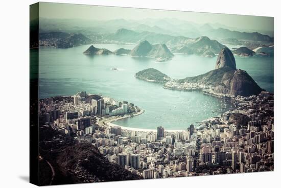 Rio De Janeiro, Brazil. Suggar Loaf And Botafogo Beach Viewed From Corcovado-Mariusz Prusaczyk-Stretched Canvas
