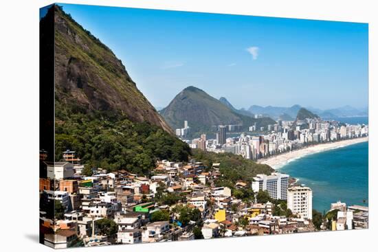 Rio De Janeiro Favela and Ipanema Beach View-dabldy-Premier Image Canvas