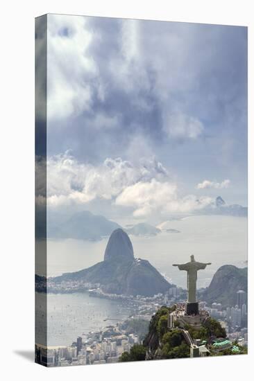 Rio De Janeiro Landscape Showing Corcovado, the Christ and the Sugar Loaf, Rio De Janeiro, Brazil-Alex Robinson-Premier Image Canvas