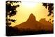 Rio De Janeiro Mountains by Sunset-dabldy-Premier Image Canvas