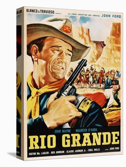 Rio Grande, John Wayne, 1950-null-Stretched Canvas