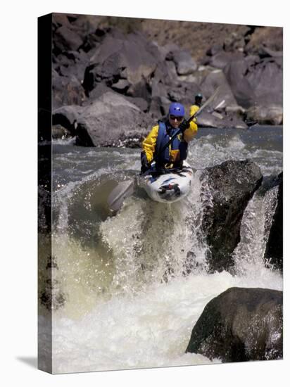 Rio Grande River Kayaking, New Mexico, USA-Lee Kopfler-Premier Image Canvas