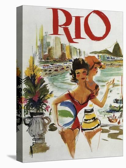 Rio Travel Poster-null-Premier Image Canvas