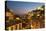 Riomaggiore Rooftops and the Castle at Dusk-Mark Sunderland-Premier Image Canvas