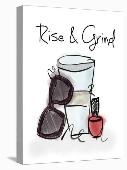 Rise & Grind-Anna Quach-Stretched Canvas