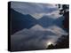 Rising Run Reflects in Lake Crecent, Olympic National Park, Washington, USA-Jerry Ginsberg-Premier Image Canvas