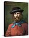 Risorgimento: “” Portrait of the Italian Patriot Giuseppe Garibaldi (1807-1882) in 1860”” Illustrat-Tancredi Scarpelli-Premier Image Canvas