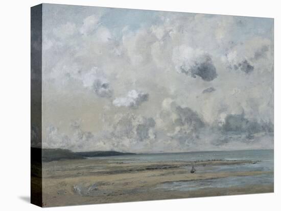 Rivage de Normandie (plage de Trouville - Deauville)-Gustave Courbet-Premier Image Canvas