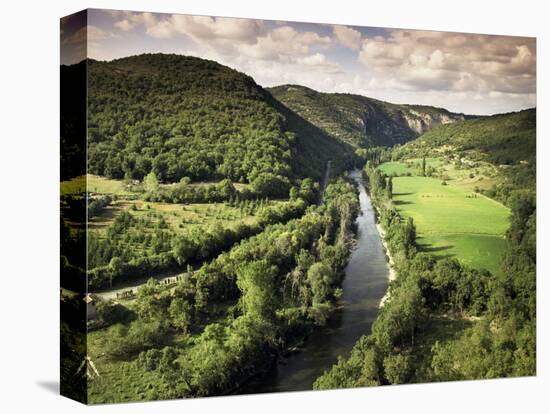 River Aveyron Near St. Antonin Noble Val, Midi Pyrenees, France-Michael Busselle-Premier Image Canvas