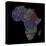River Basins Of Africa In Rainbow Colours-Grasshopper Geography-Stretched Canvas