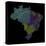 River Basins Of Brazil In Rainbow Colours-Grasshopper Geography-Stretched Canvas