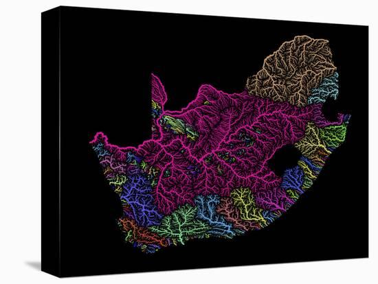 River Basins Of South Africa In Rainbow Colours-Grasshopper Geography-Premier Image Canvas
