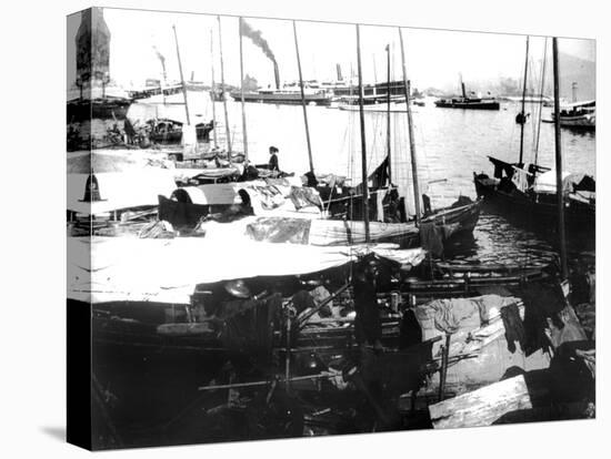 River Boats, Saigon, 1900-null-Premier Image Canvas