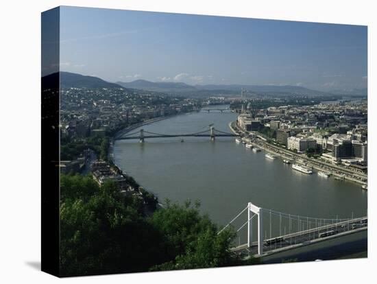 River Danube and City, Budapest, Hungary-G Richardson-Premier Image Canvas