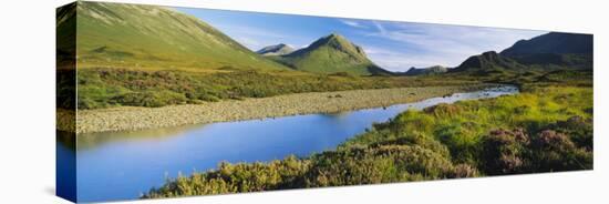River Flowing on a Landscape, River Sligachan, Glen Sligachan, Isle of Skye, Scotland-null-Premier Image Canvas