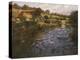 River Landscape with a Washerwoman-Fritz Thaulow-Premier Image Canvas