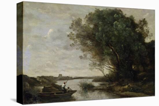 River Landscape-Jean-Baptiste-Camille Corot-Premier Image Canvas