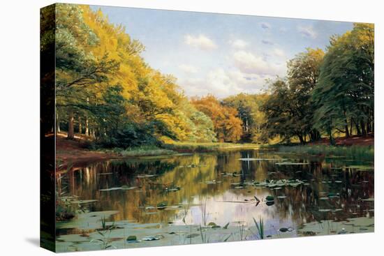 River Landscape-Peder Monsted-Stretched Canvas