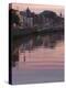 River Liffey at Dusk, Ha'Penny Bridge, Dublin, Republic of Ireland, Europe-Martin Child-Premier Image Canvas