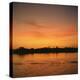 River Nile at Sunset, Water Reflecting Evening Sky, in Egypt, North Africa, Africa-Ken Wilson-Premier Image Canvas