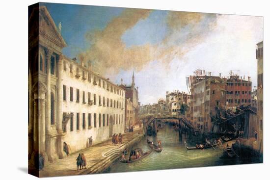 River of Mendicanti-Canaletto-Stretched Canvas