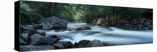 River Passing Through a Forest, Nantahala Falls, Nantahala National Forest, North Carolina, USA-null-Premier Image Canvas
