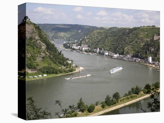 River Rhine Gorge from Loreley (Lorelei), Rhineland-Palatinate, Germany-G Richardson-Premier Image Canvas