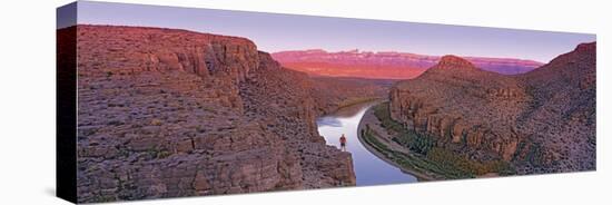 River Running through Rocks, Rio Grande, Big Bend National Park, Texas, USA-null-Premier Image Canvas