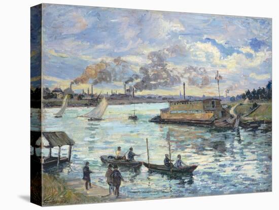 River Scene, 1890-Jean-Baptiste Armand Guillaumin-Premier Image Canvas