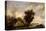 River Scene with a Ferry Boat-Salomon van Ruisdael or Ruysdael-Premier Image Canvas