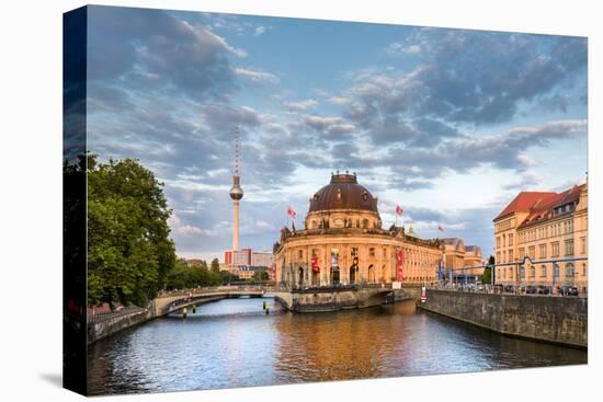 River Spree, Bode Museum and TV tower, Museum Island, Berlin, Germany-Sabine Lubenow-Premier Image Canvas