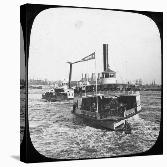 River Steamer, USA, Late 19th or Early 20th Century-null-Premier Image Canvas