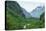 River Valley and Waterfall Near Flam, Norway, Scandinavia, Europe-Amanda Hall-Premier Image Canvas