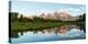 River with Teton Range in the background, Grand Teton National Park, Wyoming, USA-null-Premier Image Canvas