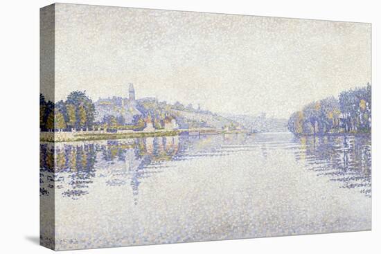 Riverbank, the Seine at Herblay-Paul Signac-Stretched Canvas