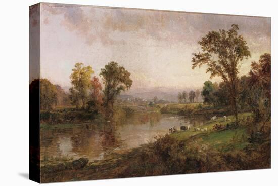 Riverscape, Early Autumn, 1888-Thomas Birch-Premier Image Canvas