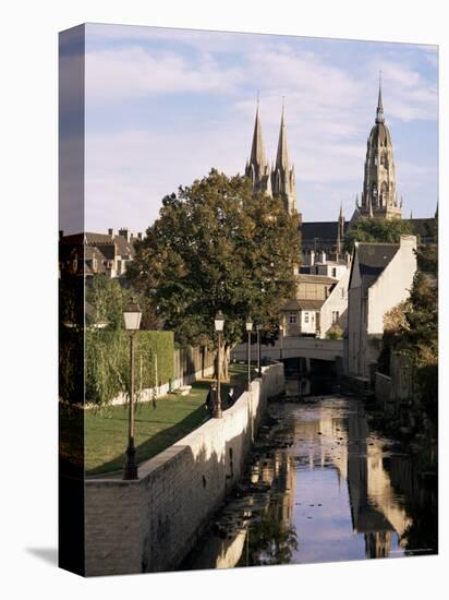 Riverside Walk, Bayeux, Basse Normandie (Normandy), France-Sheila Terry-Premier Image Canvas