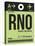 RNO Reno Luggage Tag I-NaxArt-Stretched Canvas