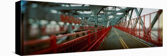 Road Across a Suspension Bridge, Williamsburg Bridge, New York City, New York State, USA-null-Premier Image Canvas