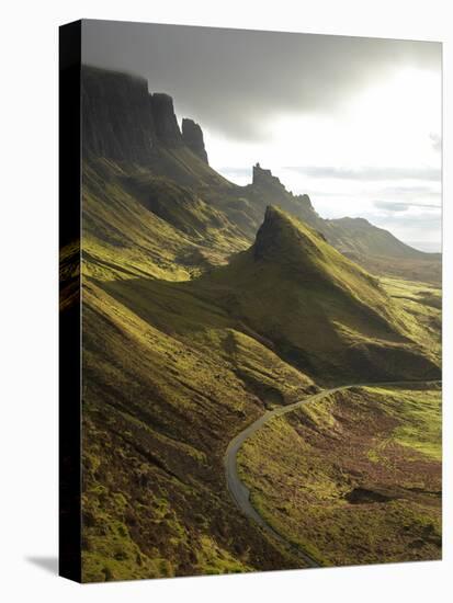 Road Ascending the Quiraing, Isle of Skye, Scotland-David Wall-Premier Image Canvas