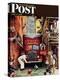 "Road Block" Saturday Evening Post Cover, July 9,1949-Norman Rockwell-Premier Image Canvas
