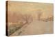 Road by the Seine at Neuilly in Winter, C.1888-Alberto Pasini-Premier Image Canvas