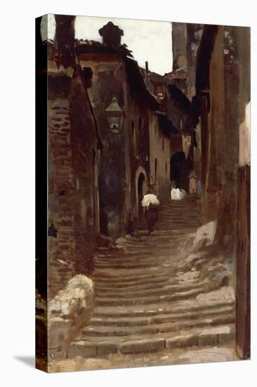 Road in Palestrina-Vincenzo Cabianca-Premier Image Canvas