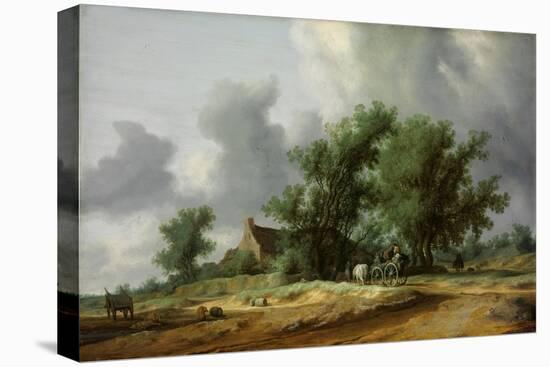 Road in the Dunes with a Carriage-Salomon Jacobsz van Ruisdael-Premier Image Canvas