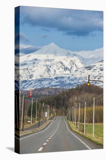 Road leading to the spectacular mountains of the Daisetsuzan National Park, UNESCO World Heritage S-Michael Runkel-Premier Image Canvas