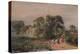 'Road Scene with Cattle', 19th century, (1935)-Peter De Wint-Premier Image Canvas