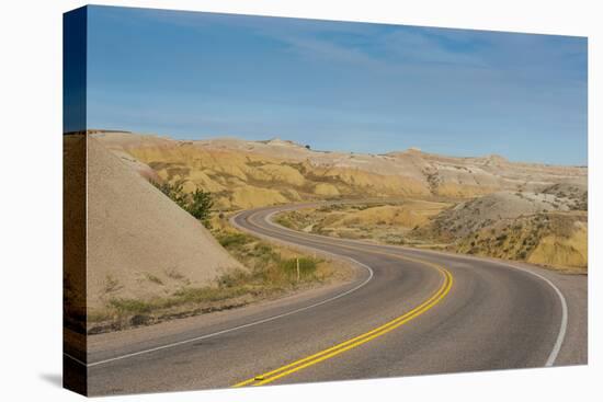 Road Swings Through the Badlands National Park, South Dakota, Usa-Michael Runkel-Premier Image Canvas